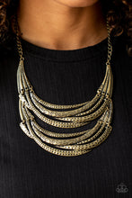 Load image into Gallery viewer, Read Between The VINES - Brass necklace
