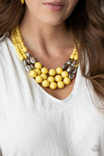 Load image into Gallery viewer, Flamingo Flamboyance - Yellow necklace

