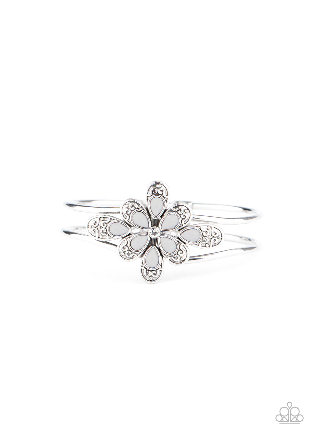 Go With The FLORALS - Silver Bracelet