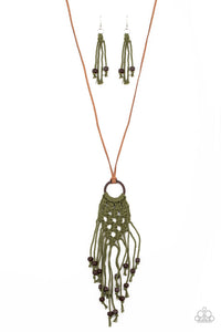 It’s Beyond MACRAME! - Green necklace