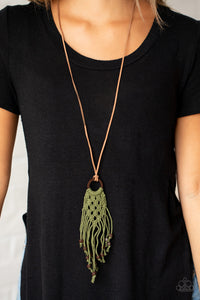 It’s Beyond MACRAME! - Green necklace