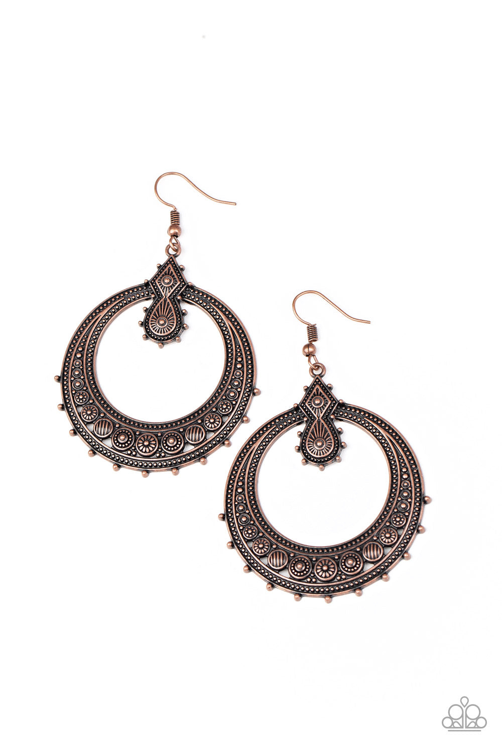 Solar Orbit - Copper Earring