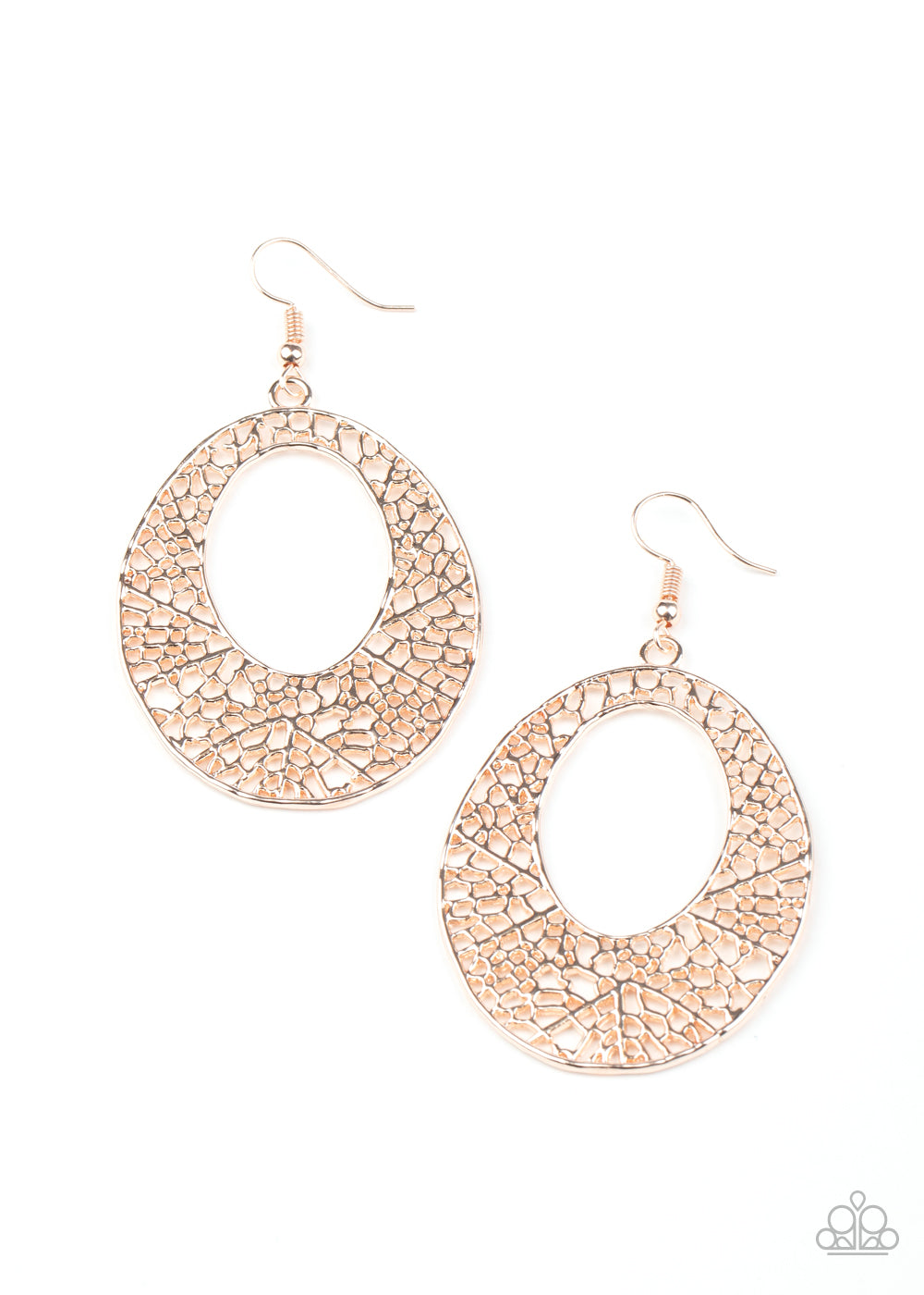 Serenely Shattered - Rose Gold earring