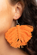 Load image into Gallery viewer, Macrame Mamba - Orange earring

