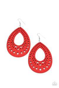 Belize Beauty - Red earring