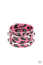 Load image into Gallery viewer, Safari Scene - Pink bracelet
