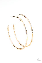 Load image into Gallery viewer, Out of Control Curves - Gold earring
