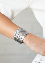 Load image into Gallery viewer, Where Theres a QUILL, Theres a Way silver bracelet
