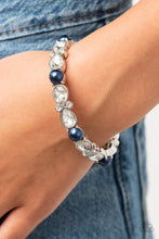 Load image into Gallery viewer, Frosted Finery - Blue bracelet
