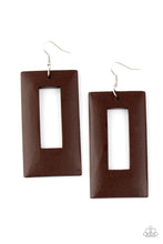 Load image into Gallery viewer, Totally Framed - Brown earring
