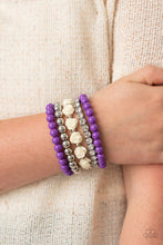 Load image into Gallery viewer, Rose Garden Grandeur - Purple bracelet
