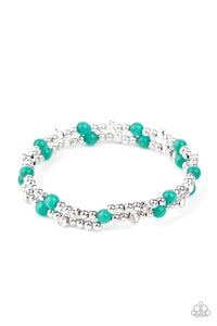 Ethereally Entangled - Green bracelet