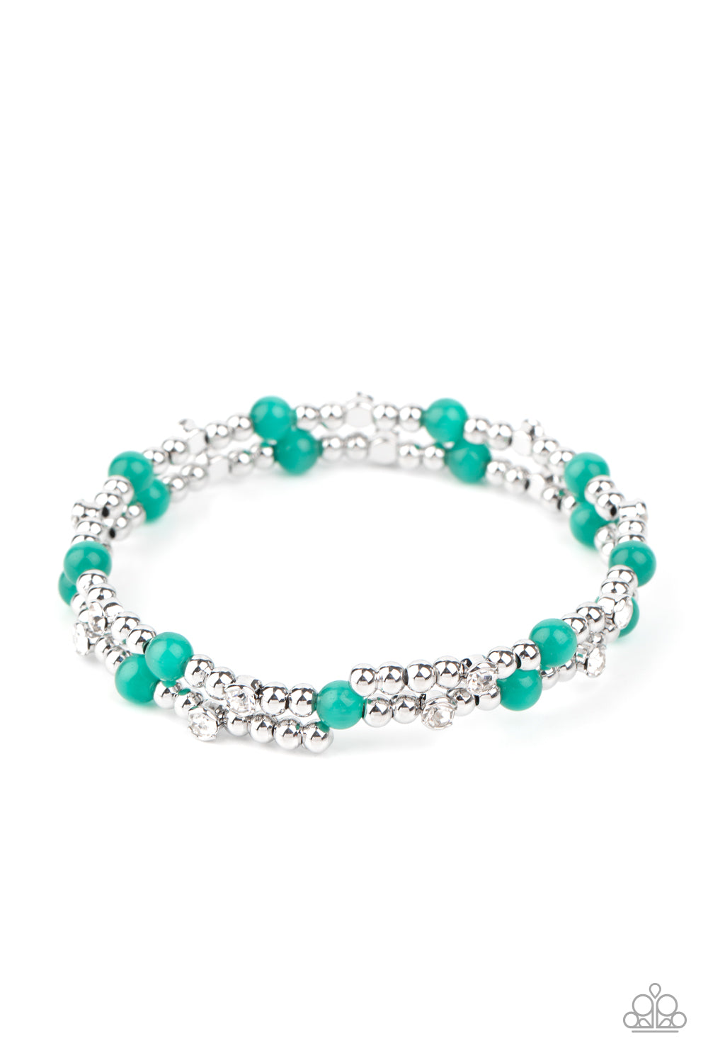 Ethereally Entangled - Green bracelet