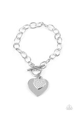 Load image into Gallery viewer, Heartbeat Bedazzle - White bracelet
