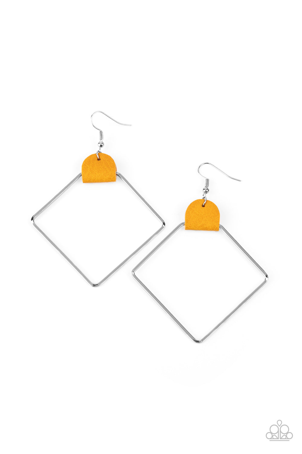 Friends of a LEATHER - Yellow earring