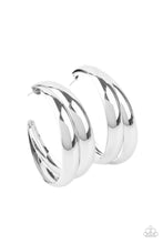Load image into Gallery viewer, Colossal Curves - Silver earring
