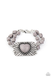 Sandstone Sweetheart - Silver bracelet