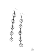 Load image into Gallery viewer, trickle down twinkle black earring
