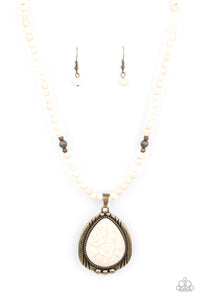 Evolution - Brass necklace