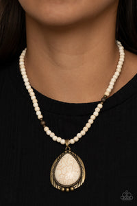 Evolution - Brass necklace