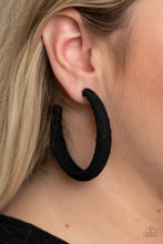 Load image into Gallery viewer, TWINE and Dine - Black earring

