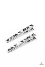 Load image into Gallery viewer, Rhinestone Jungle - Black hair clips
