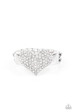 Load image into Gallery viewer, Heart of BLING - White ring
