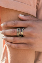 Load image into Gallery viewer, Switching Gears - Brass ring fashion fix
