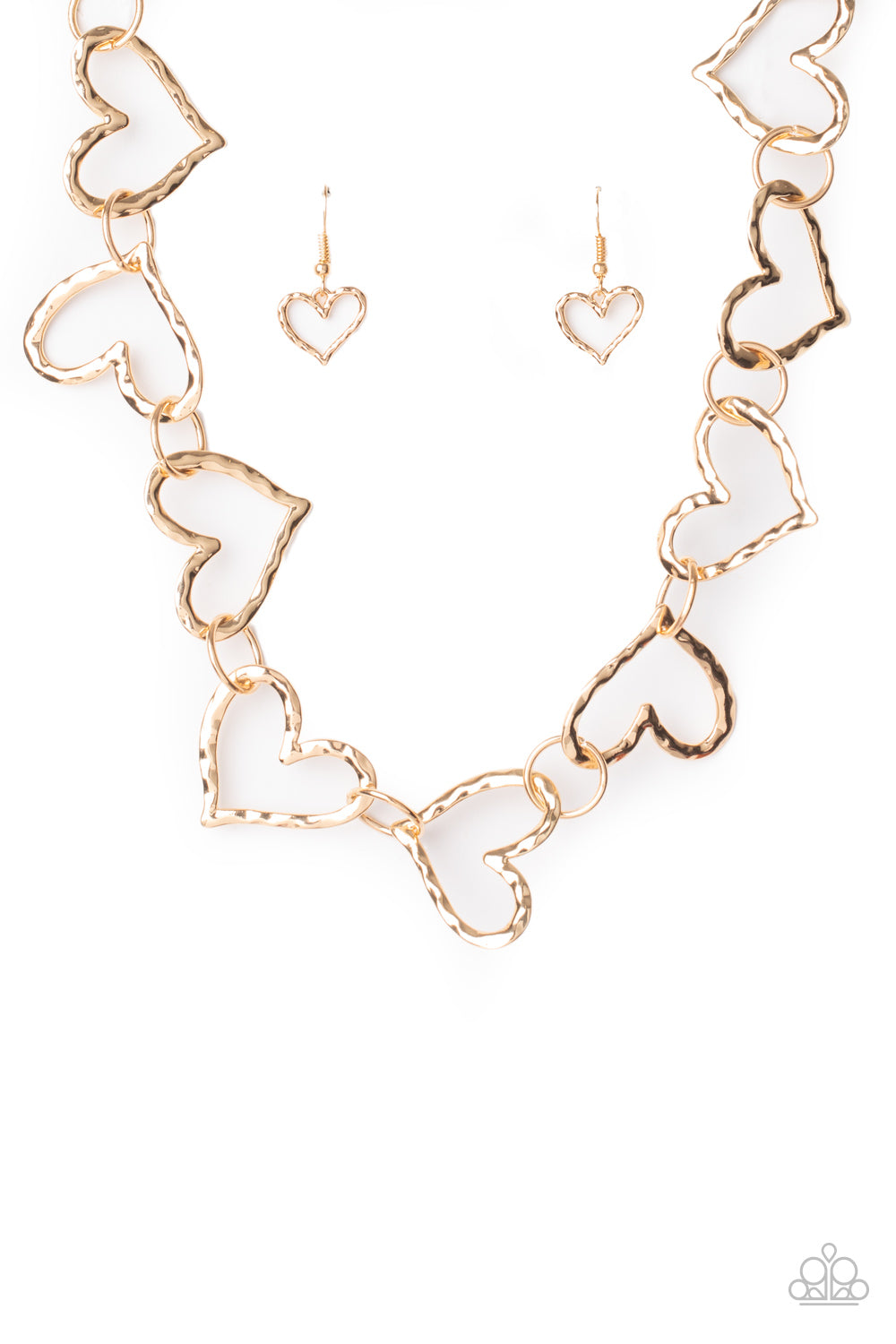 Vintagely Valentine - Gold necklace