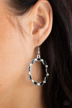 Load image into Gallery viewer, Crystal Circlets - Black earring
