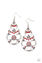 Load image into Gallery viewer, Garden Melody - Red earring
