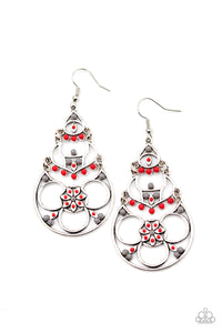 Garden Melody - Red earring
