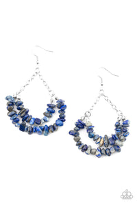 Rainbow Rock Gardens - Blue earring