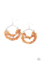 Load image into Gallery viewer, Rainbow Rock Gardens - Orange earring
