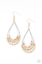 Load image into Gallery viewer, Off The Blocks Shimmer - Gold earring
