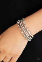 Load image into Gallery viewer, Fashionably Faceted - Silver Bracelet
