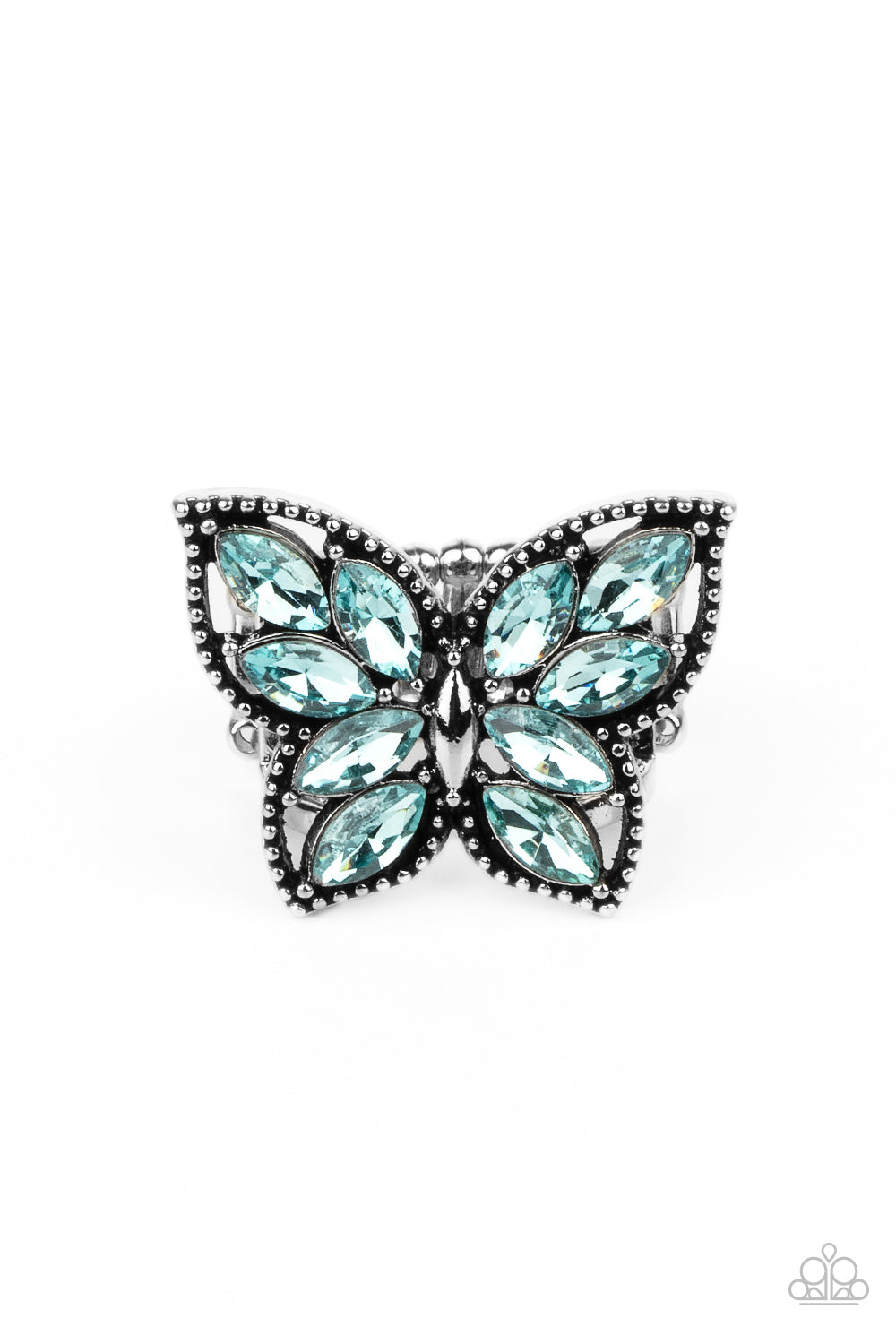 Fluttering Fashionista - Blue ring