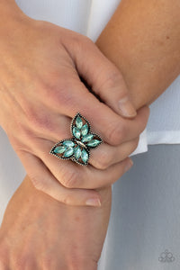 Fluttering Fashionista - Blue ring
