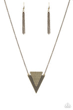 Load image into Gallery viewer, Ancient Arrow Brass Necklace
