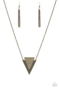 Ancient Arrow Brass Necklace