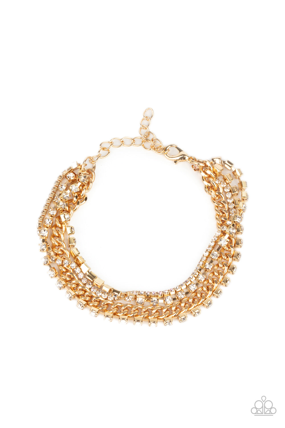Brilliantly Beaming - Gold bracelet