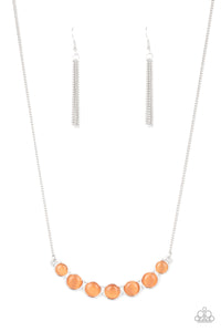 Serenely Scalloped - Orange necklace
