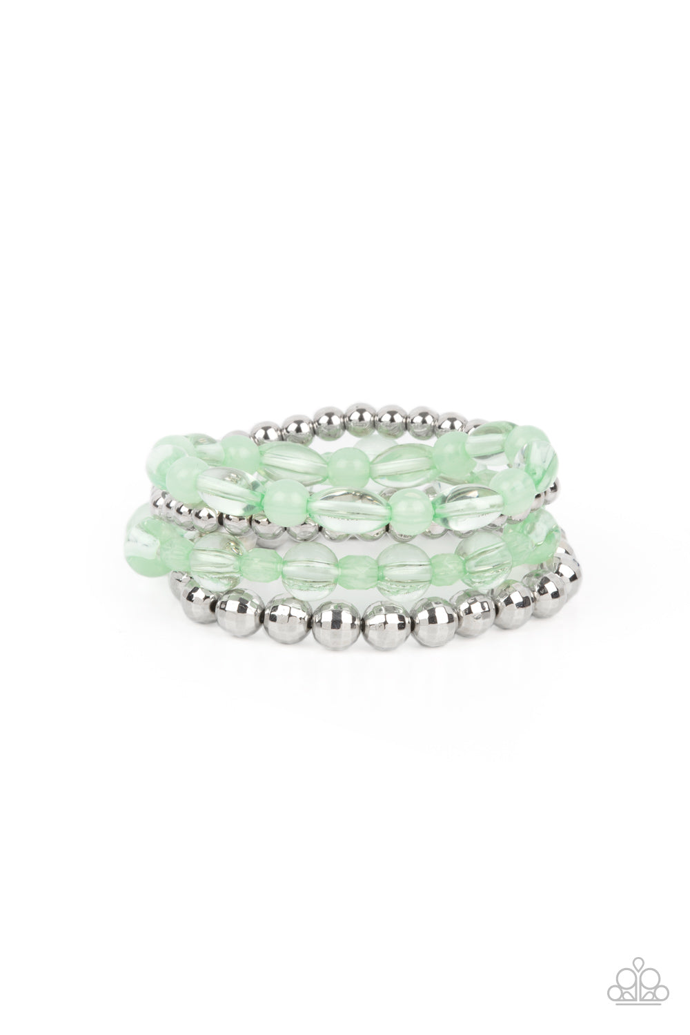 Delightfully Disco - Green bracelet
