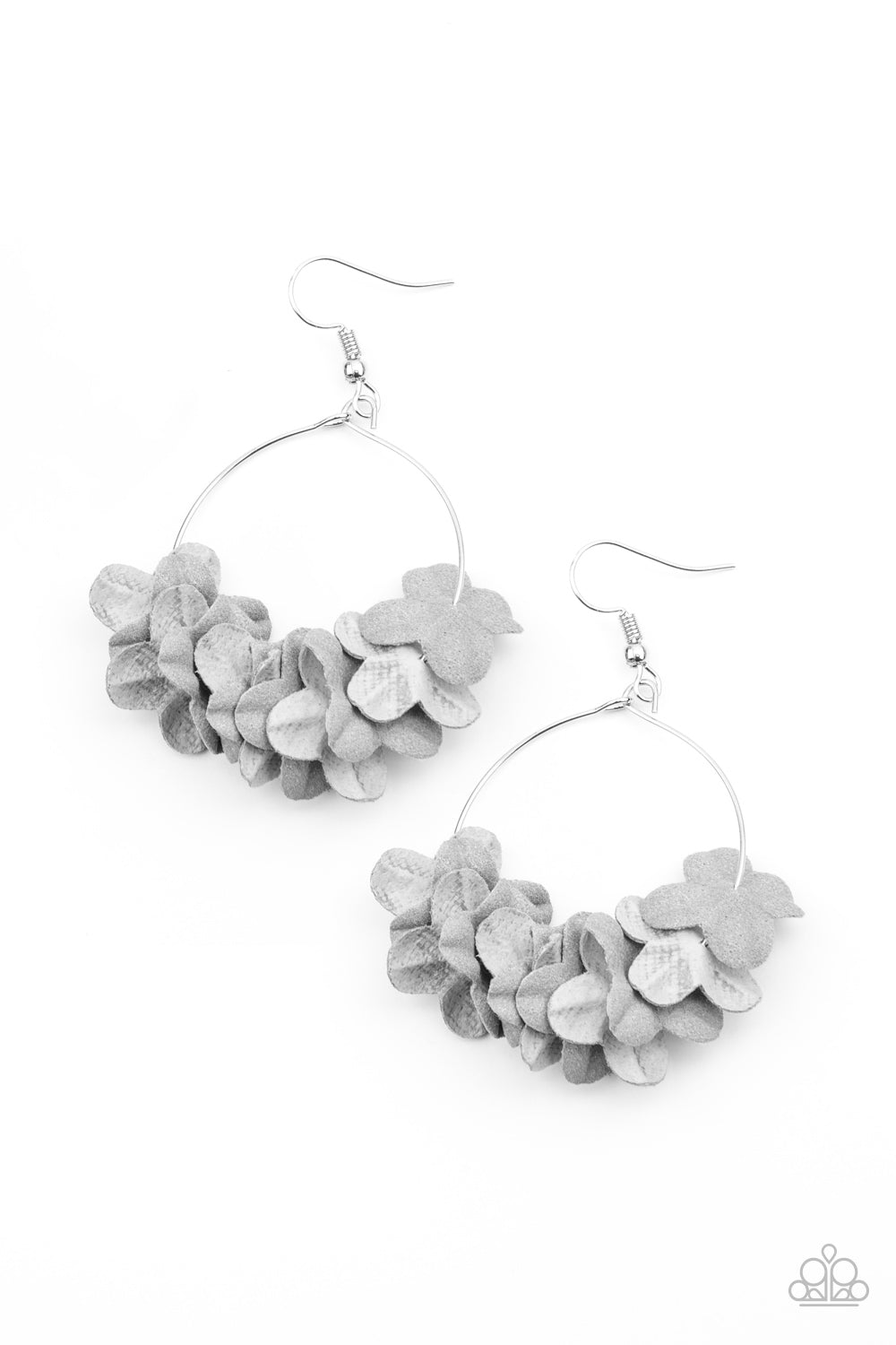 Flirty Florets - Silver earring