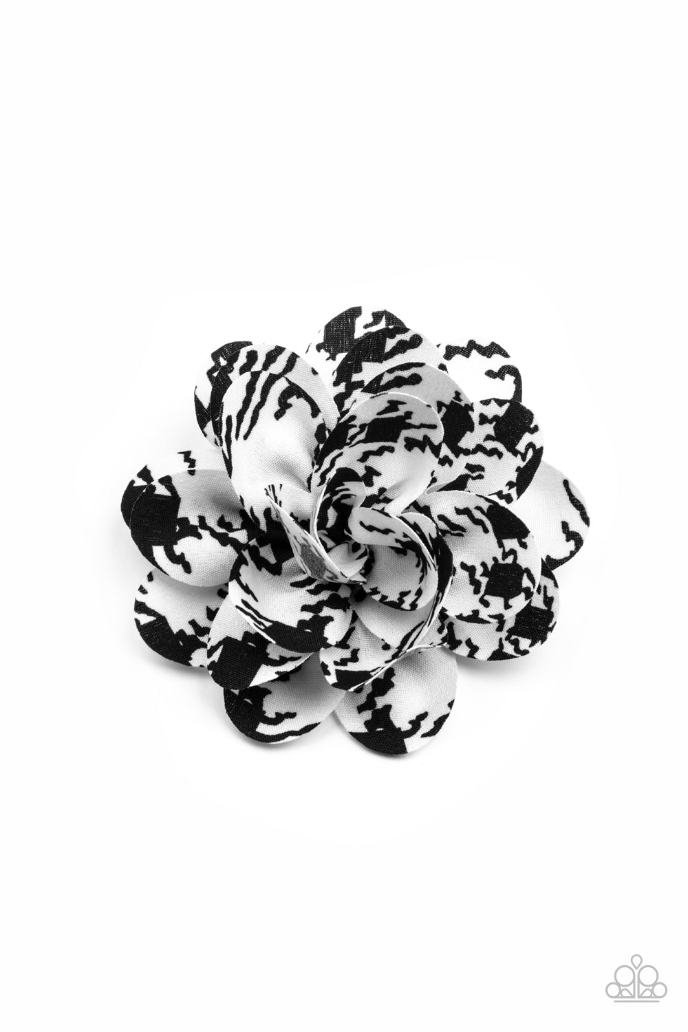 Patterned Paradise - White hair clip