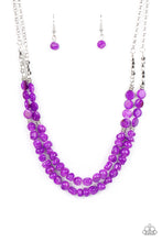 Load image into Gallery viewer, Staycation Status - Purple necklace
