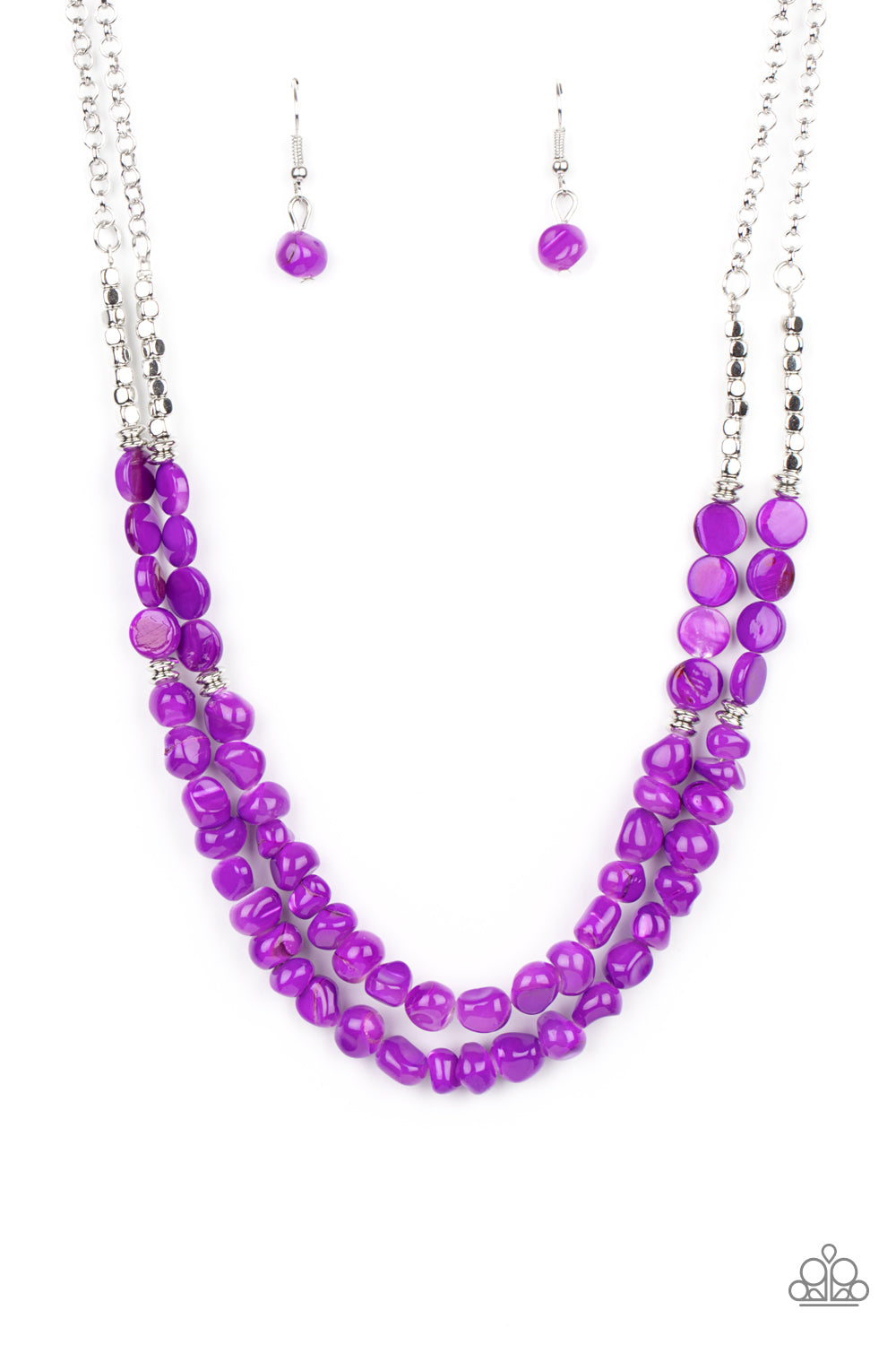 Staycation Status - Purple necklace