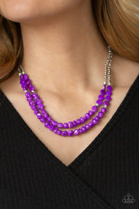 Staycation Status - Purple necklace