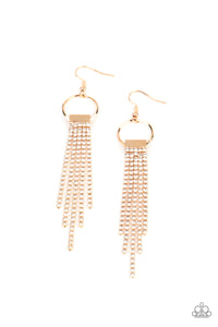 Tapered Twinkle - Gold earring