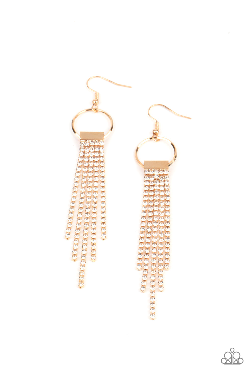 Tapered Twinkle - Gold earring